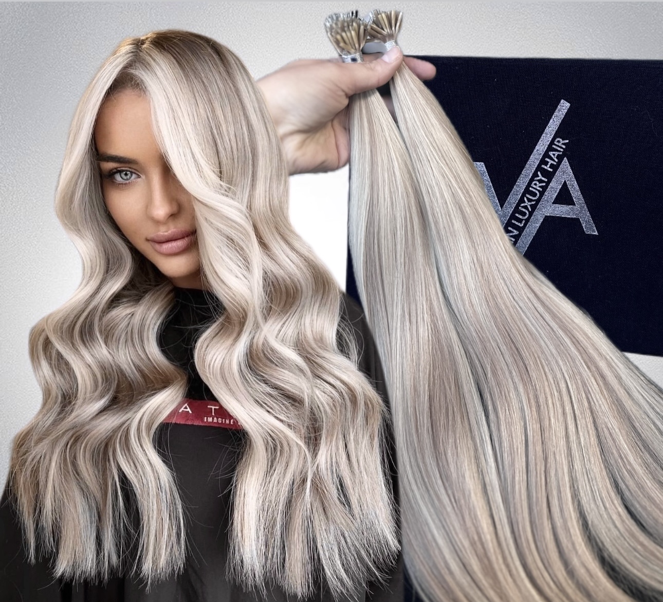 Extensii Nanoring Luxe Balayage #19/Silver